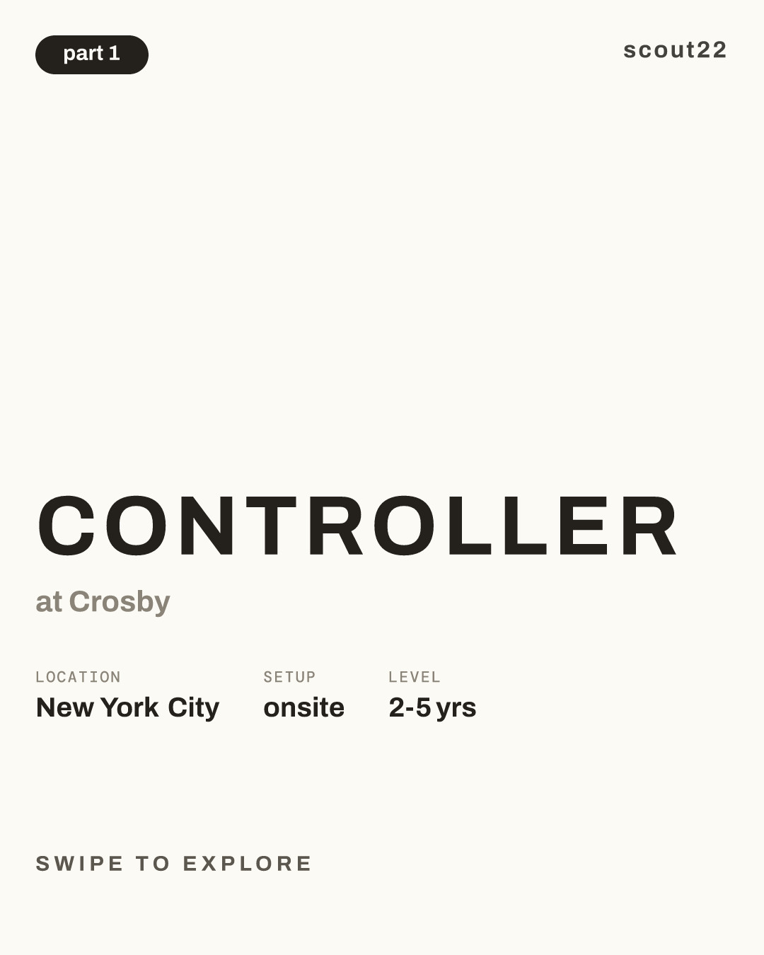 Controller at Crosby
