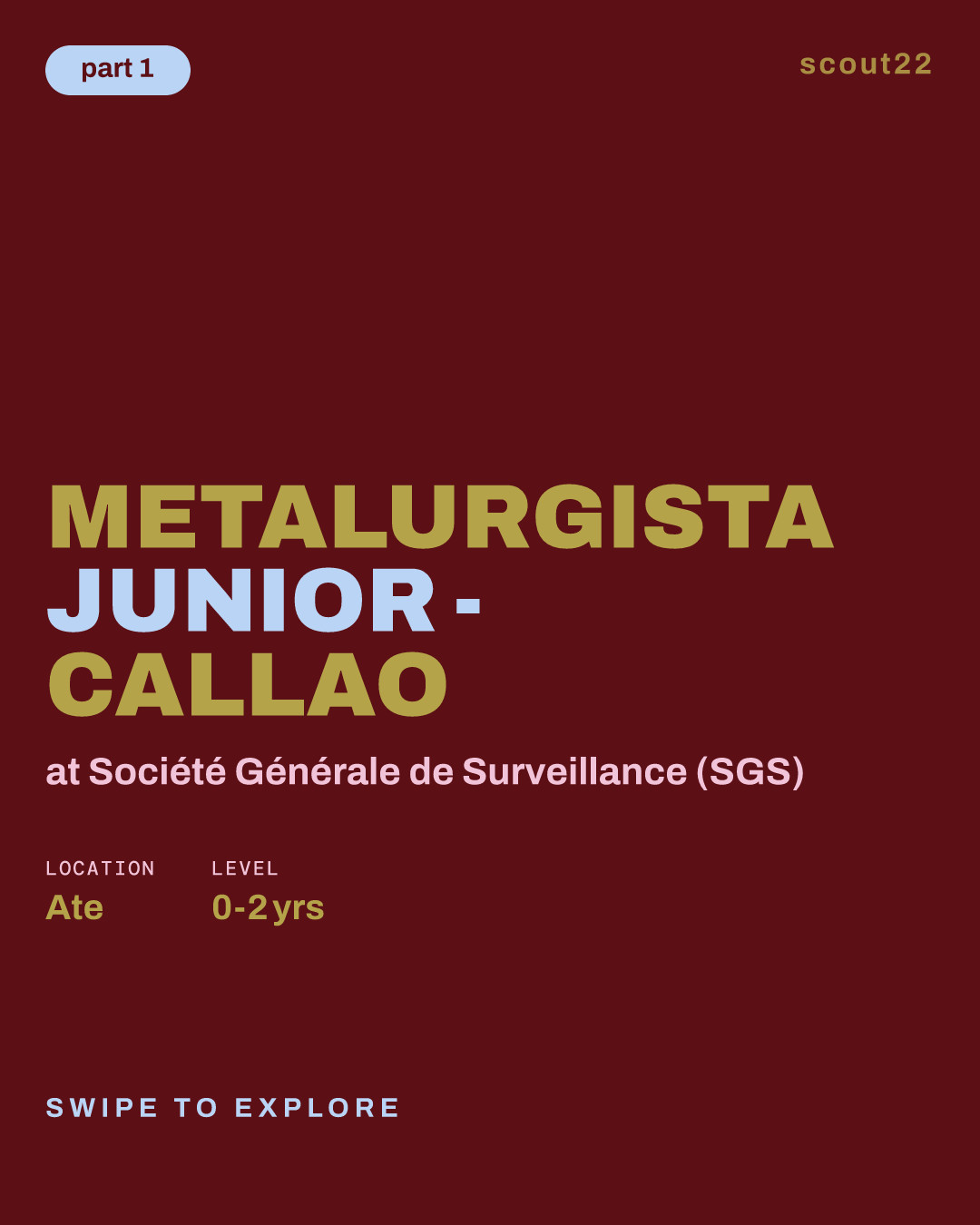 Metalurgista Junior - Callao at Société Générale de Surveillance (SGS)