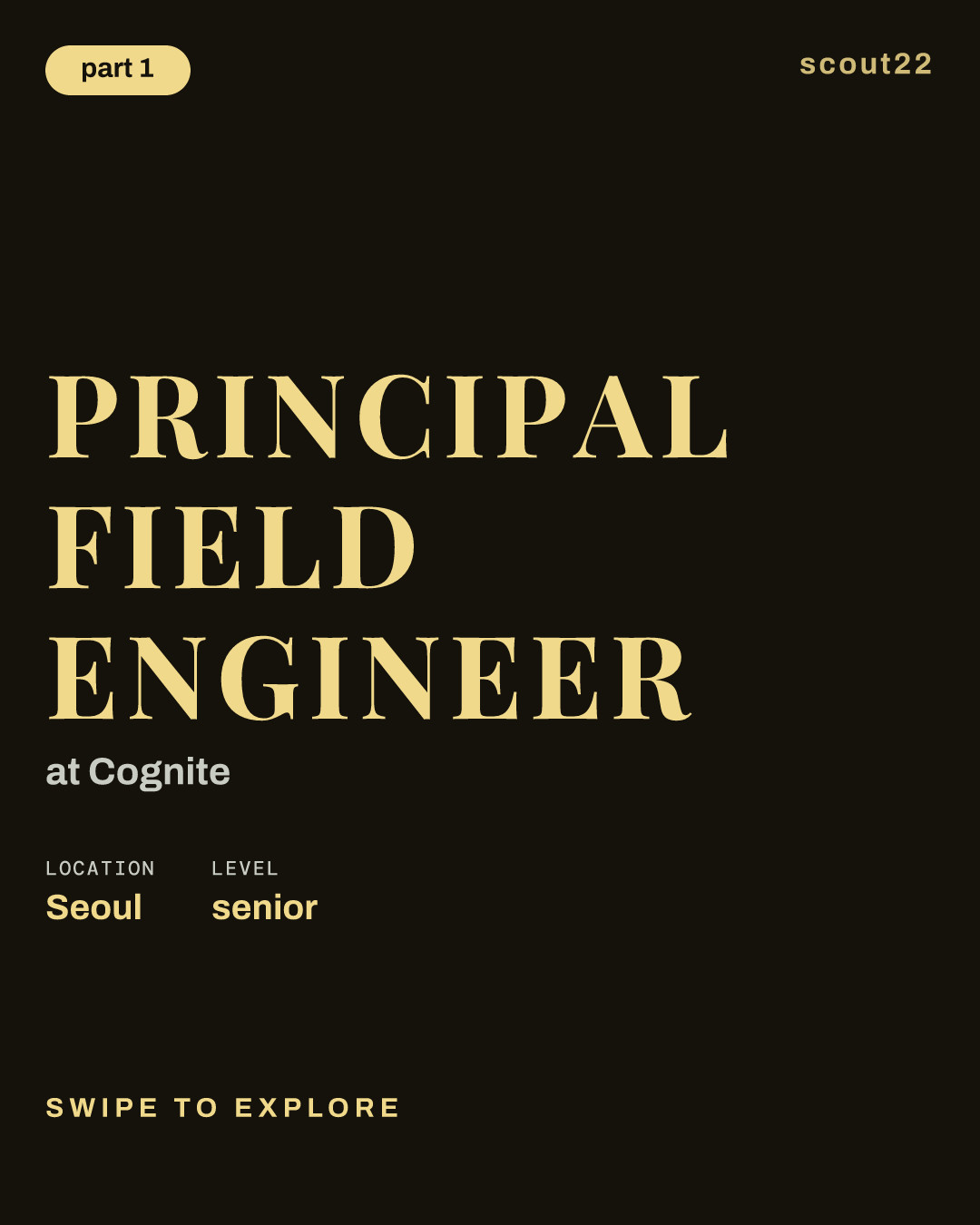 Principal Field Engineer at Cognite