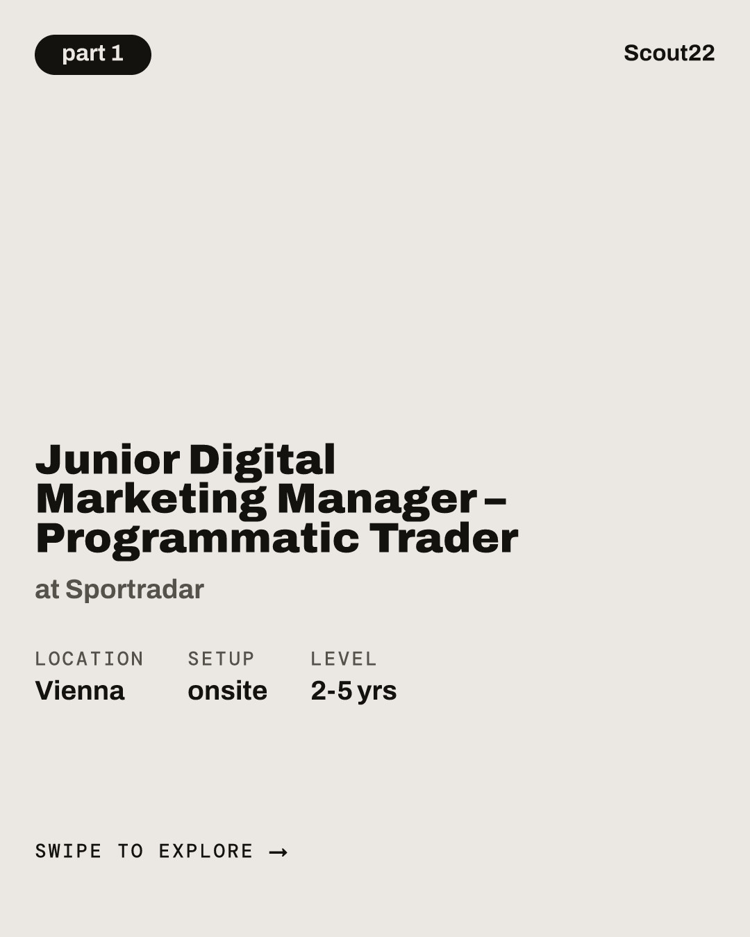 Junior Digital Marketing Manager – Programmatic Trader at Sportradar