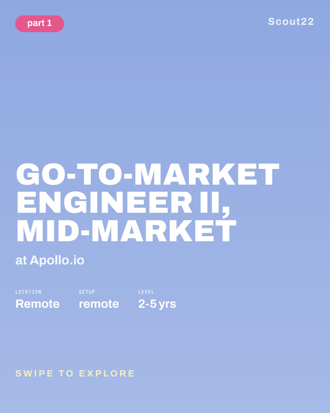 Go-To-Market Engineer II, Mid-Market at Apollo.io