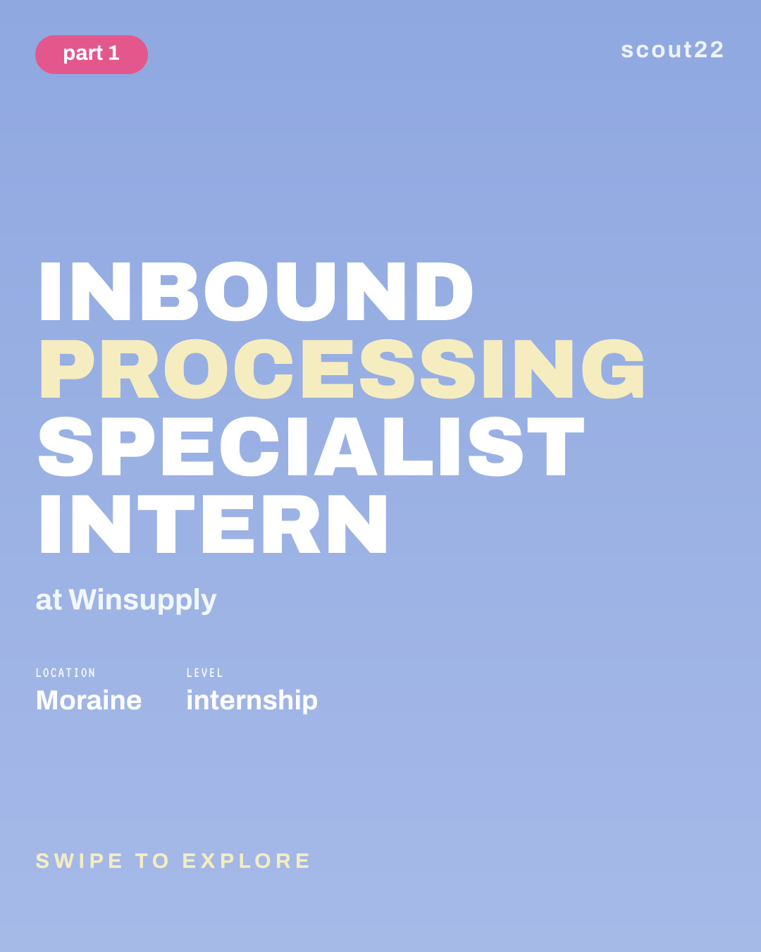 Inbound Processing Specialist Intern at Winsupply