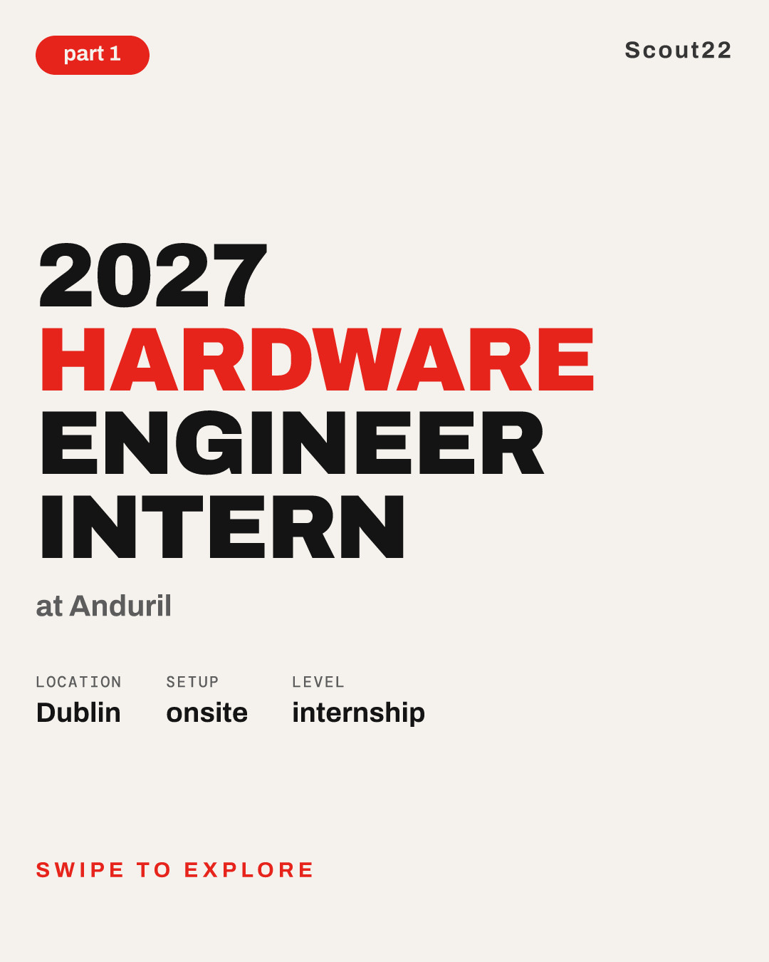 2027 Hardware Engineer Intern at Anduril
