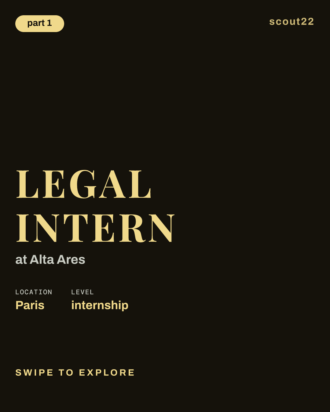 Legal Intern at Alta Ares