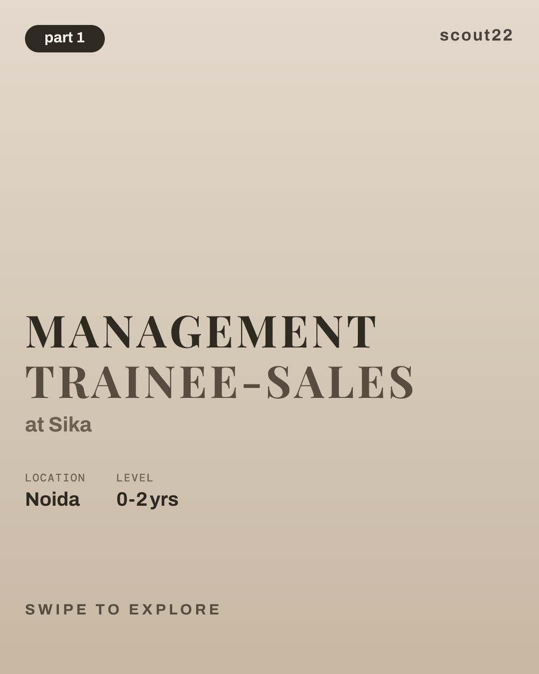 Management Trainee-Sales at Sika