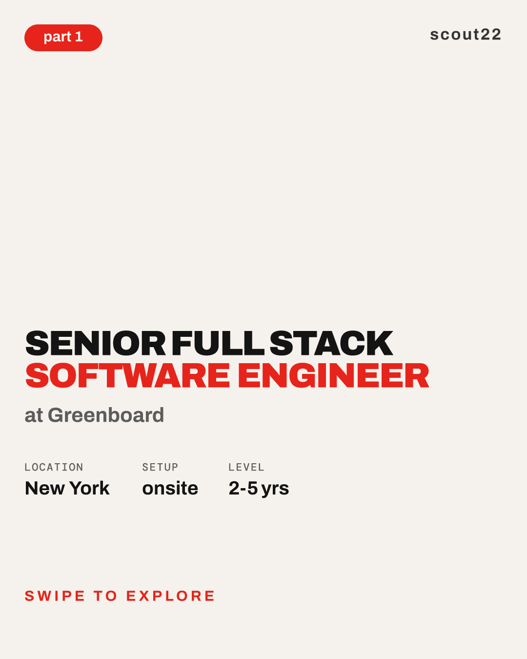 Senior Full Stack Software Engineer at Greenboard