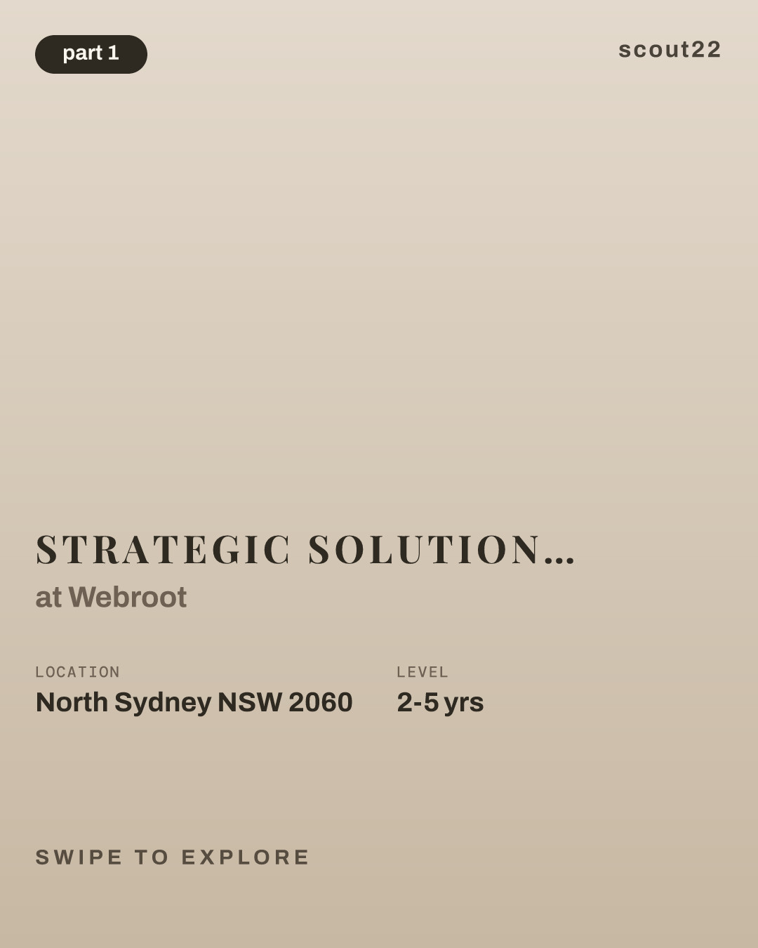 Strategic Solution Sales Executive - Content & Experience at Webroot