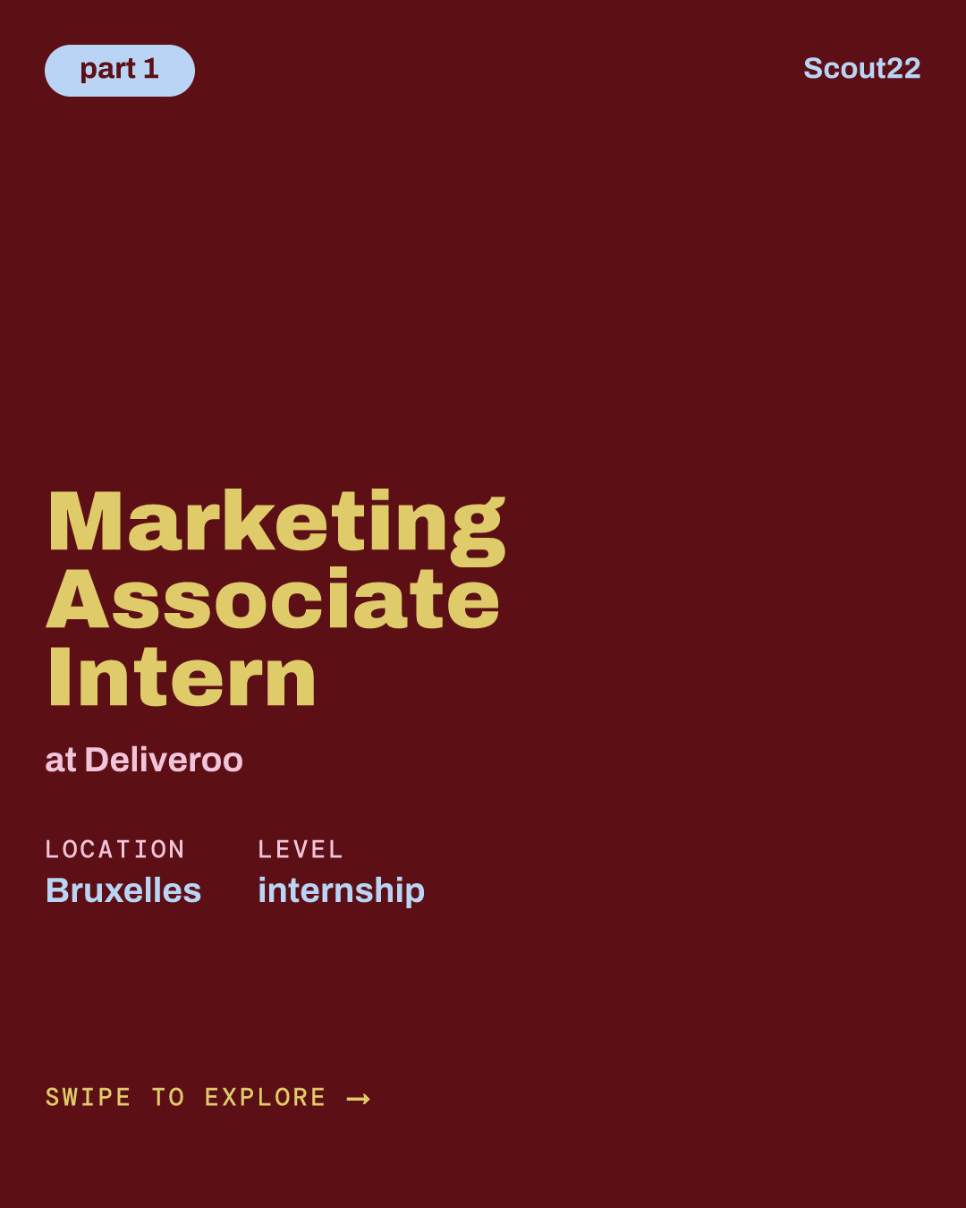 Marketing Associate Intern at Deliveroo