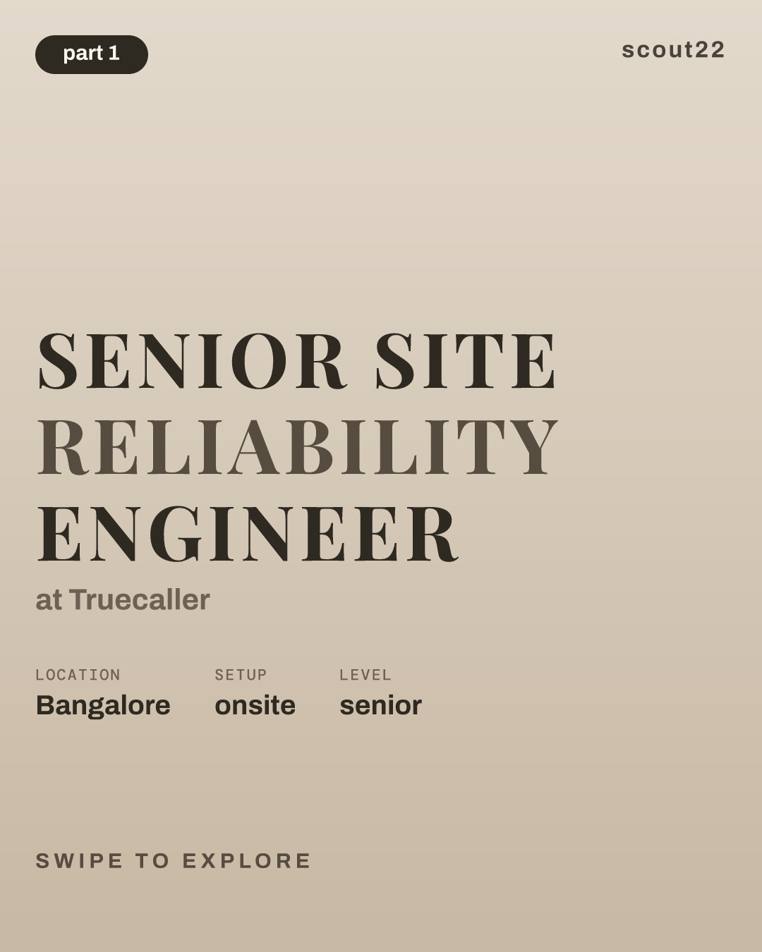 Senior Site Reliability Engineer at Truecaller
