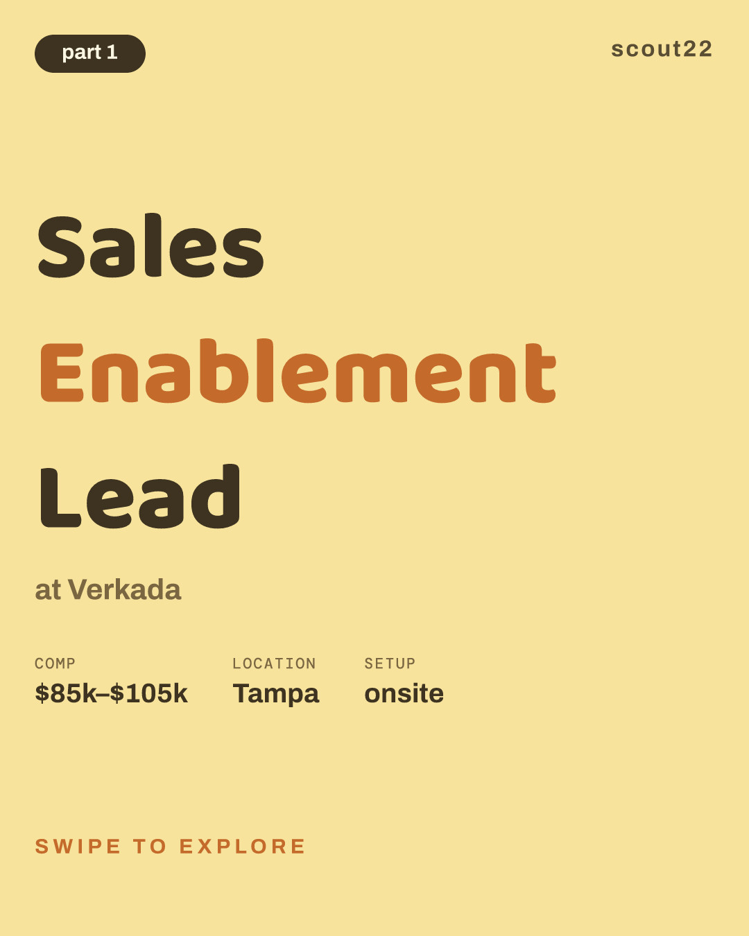 Sales Enablement Lead at Verkada