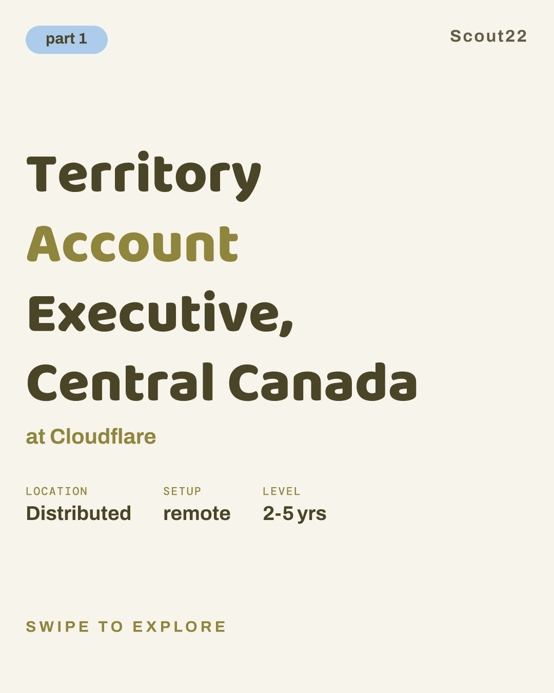 Territory Account Executive, Central Canada at Cloudflare