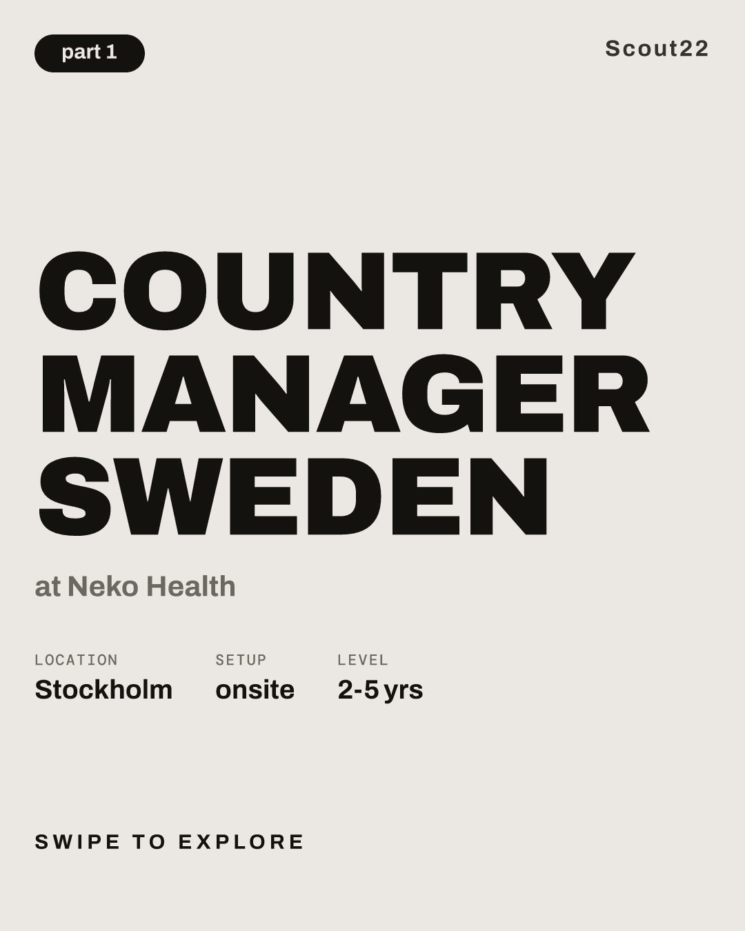 Country Manager Sweden at Neko Health