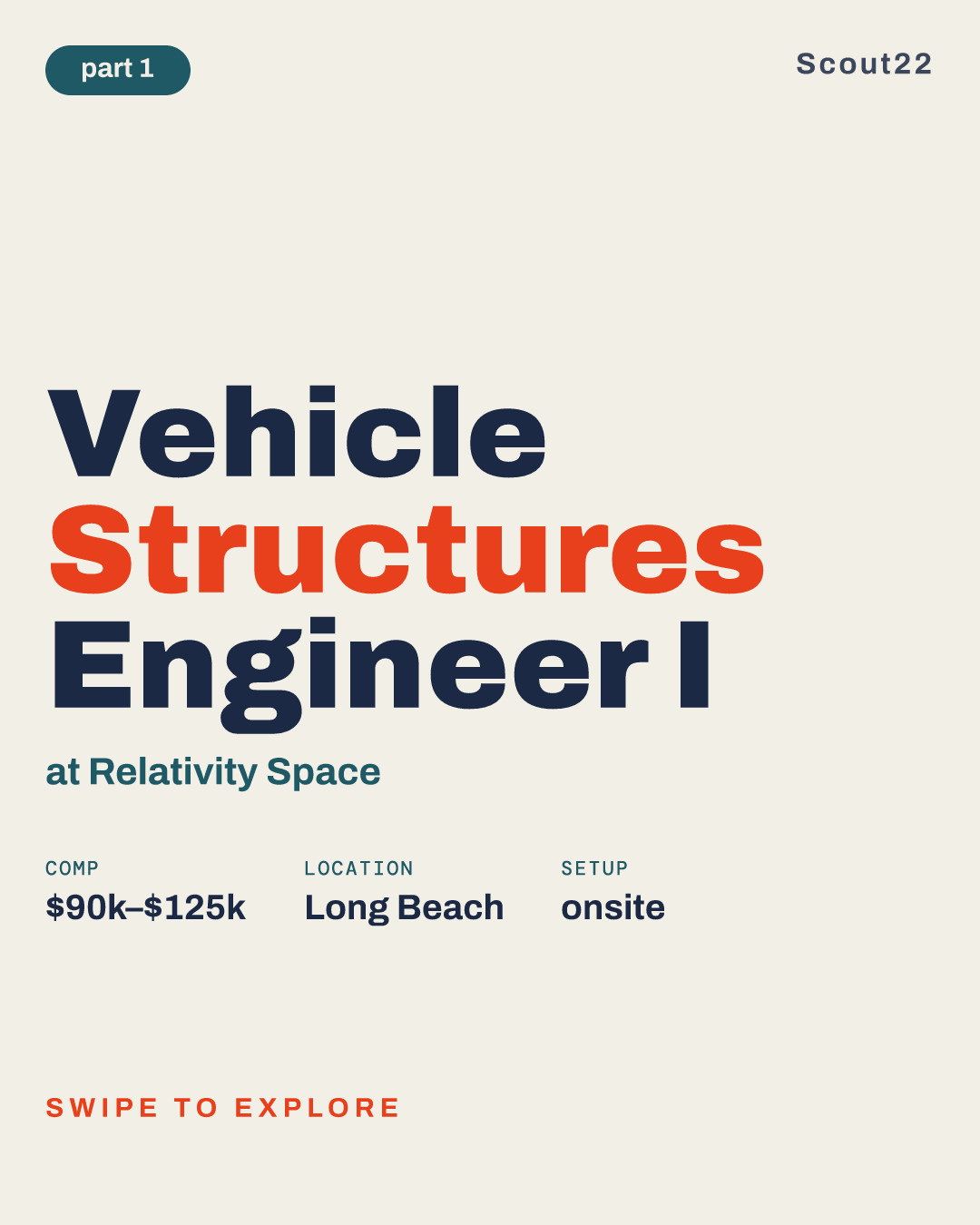 Vehicle Structures Engineer I at Relativity Space