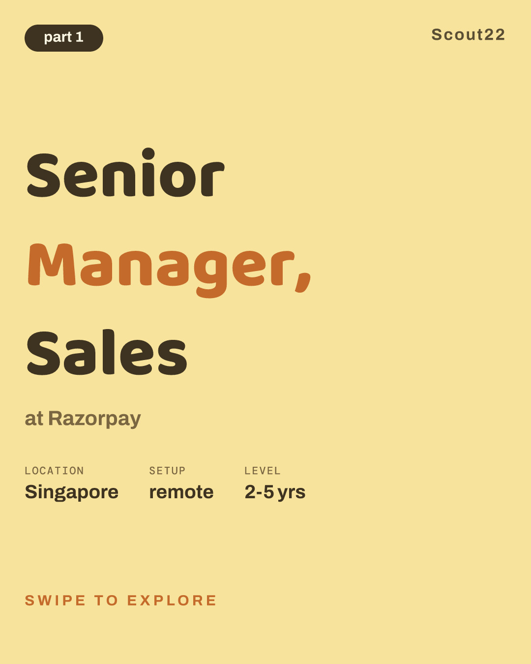 Senior Manager, Sales at Razorpay