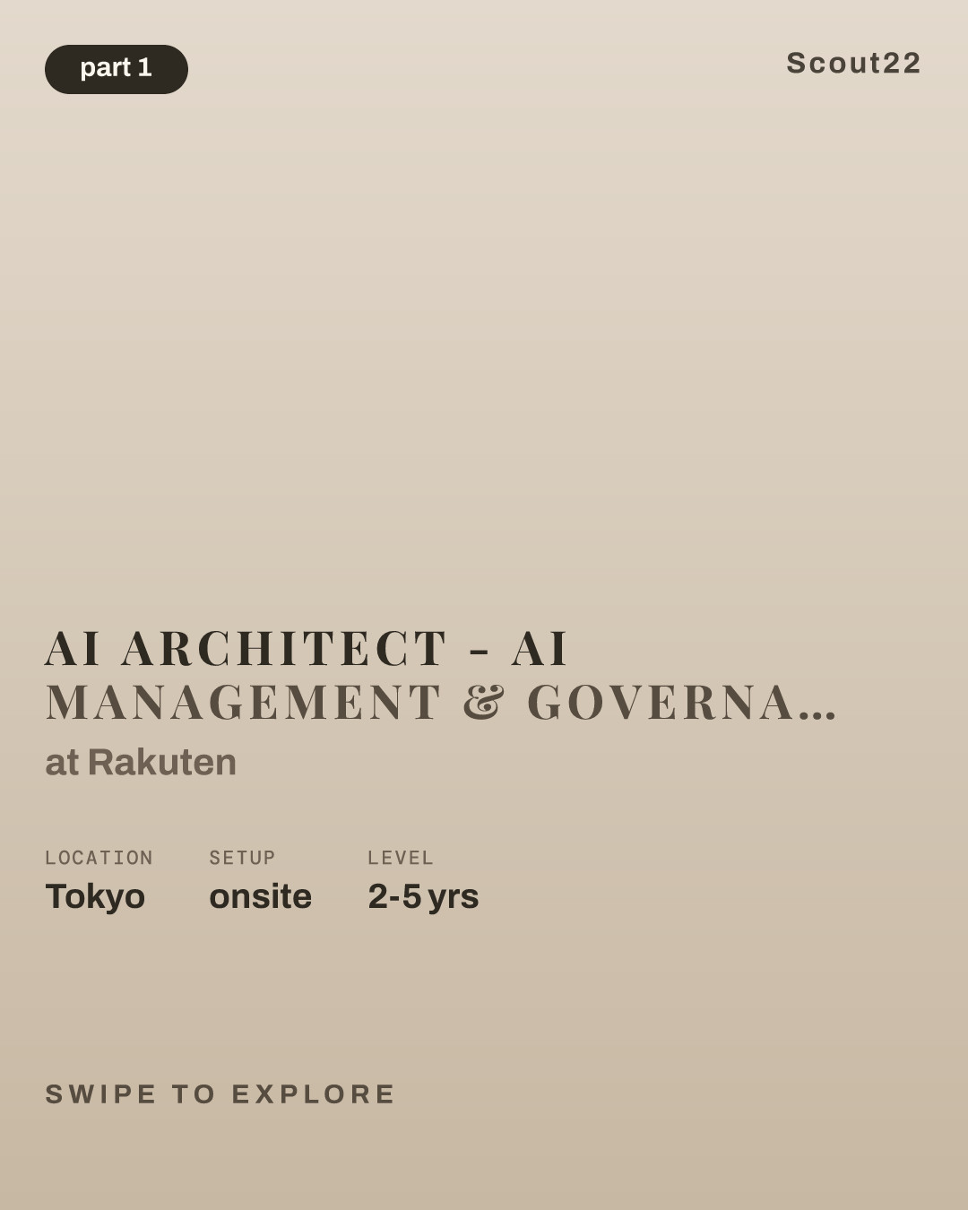 AI Architect - AI Management & Governance Section, Global IT Strategy Office at Rakuten