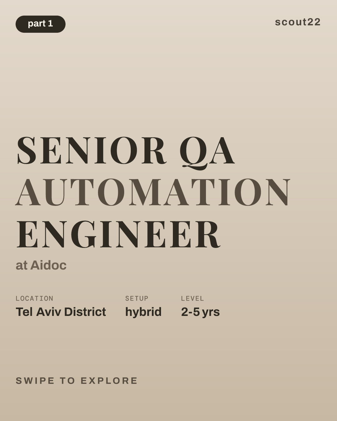 Senior QA Automation Engineer at Aidoc