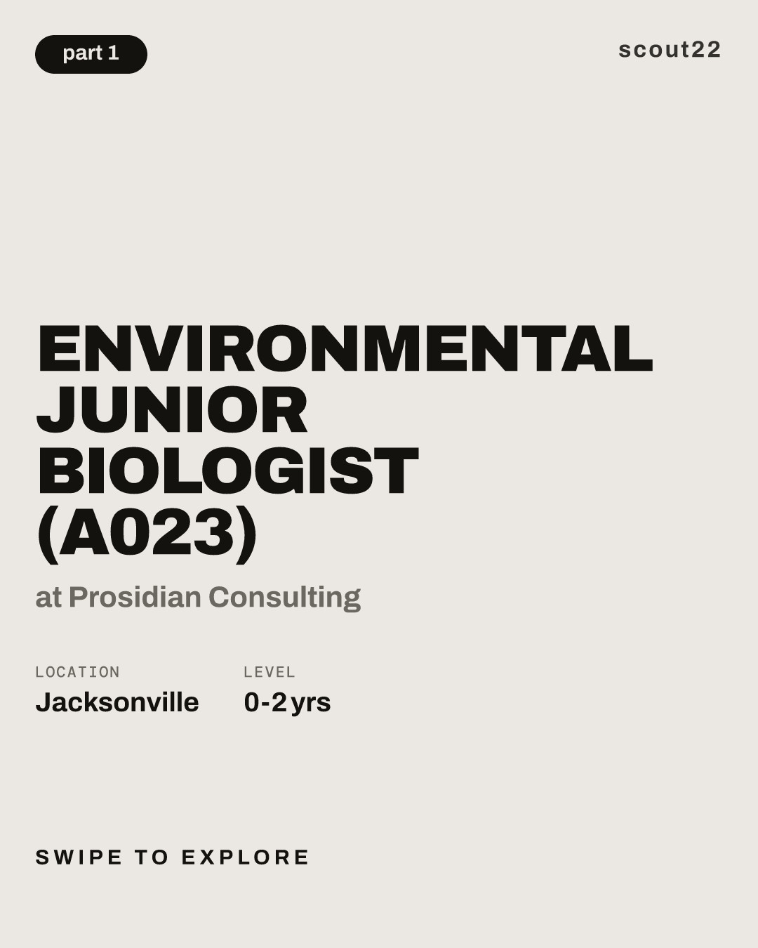 Environmental Junior Biologist (A023) at Prosidian Consulting