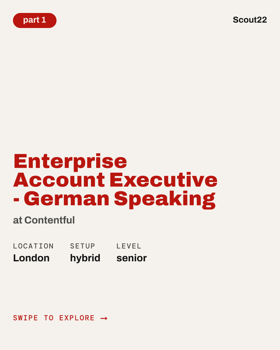 Enterprise Account Executive - German Speaking (f/m/d) at Contentful