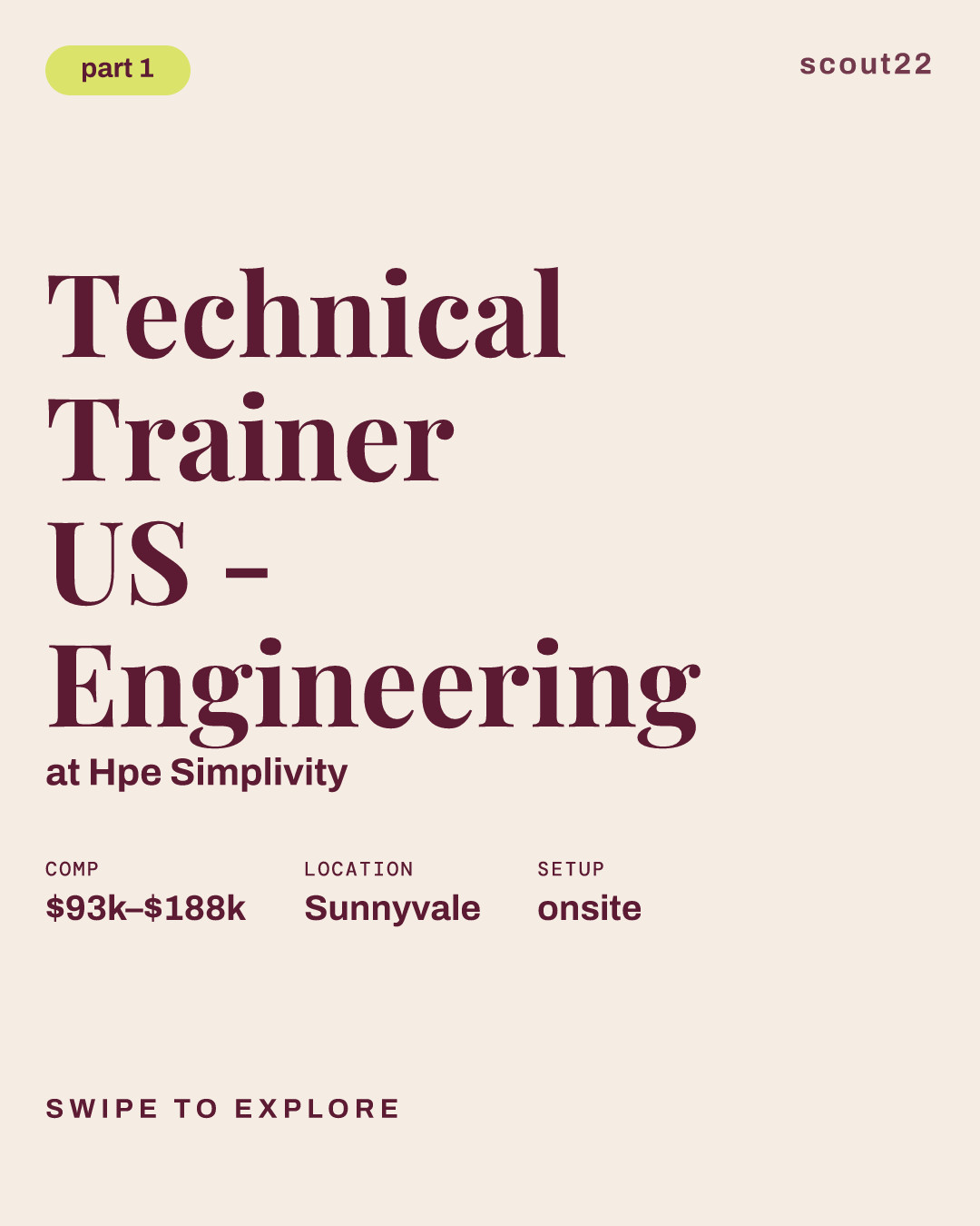 Technical Trainer US - Engineering at Hpe Simplivity