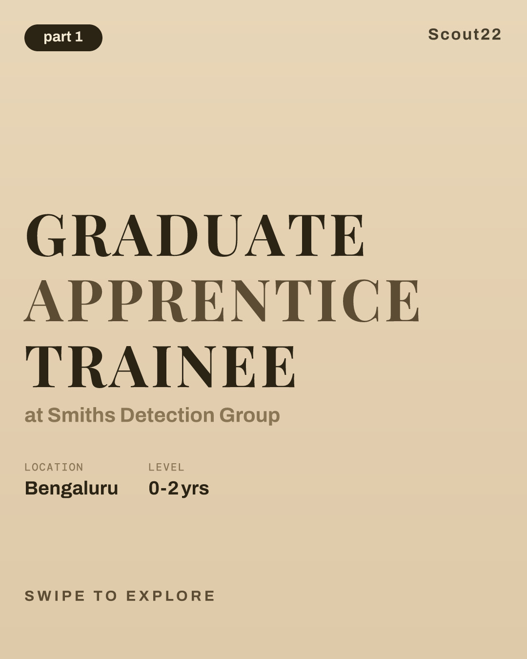 Graduate Apprentice Trainee at Smiths Detection Group