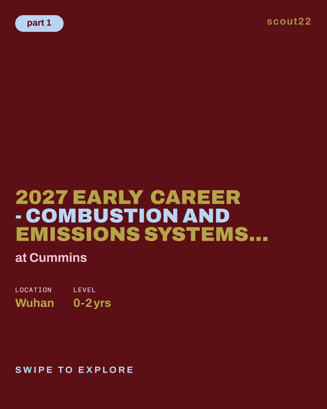 2027 Early Career - Combustion and Emissions Systems Engineer at Cummins