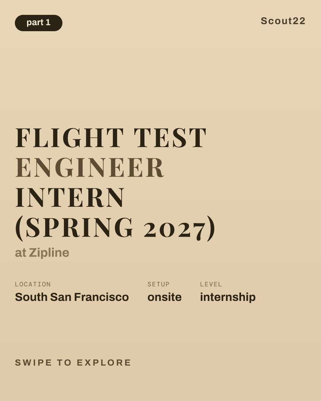 Flight Test Engineer Intern (Spring 2027) at Zipline