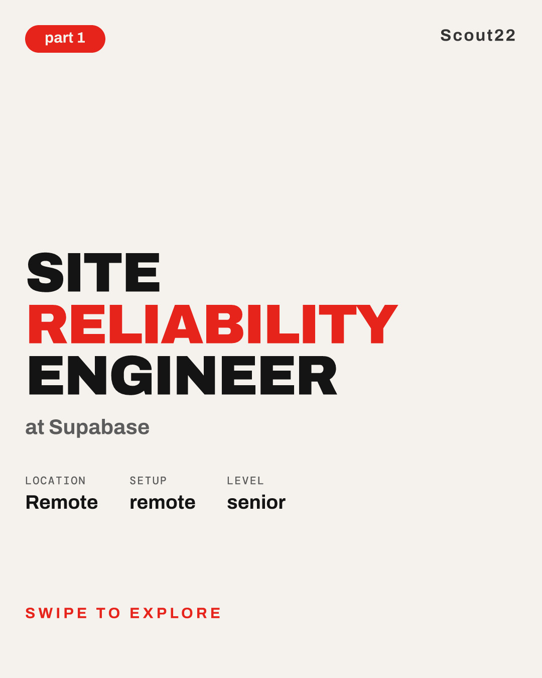 Site Reliability Engineer at Supabase