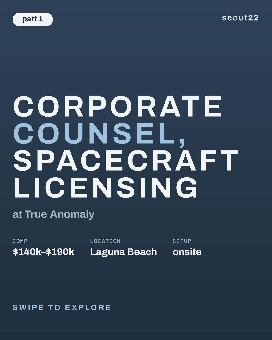 Corporate Counsel, Spacecraft Licensing at True Anomaly