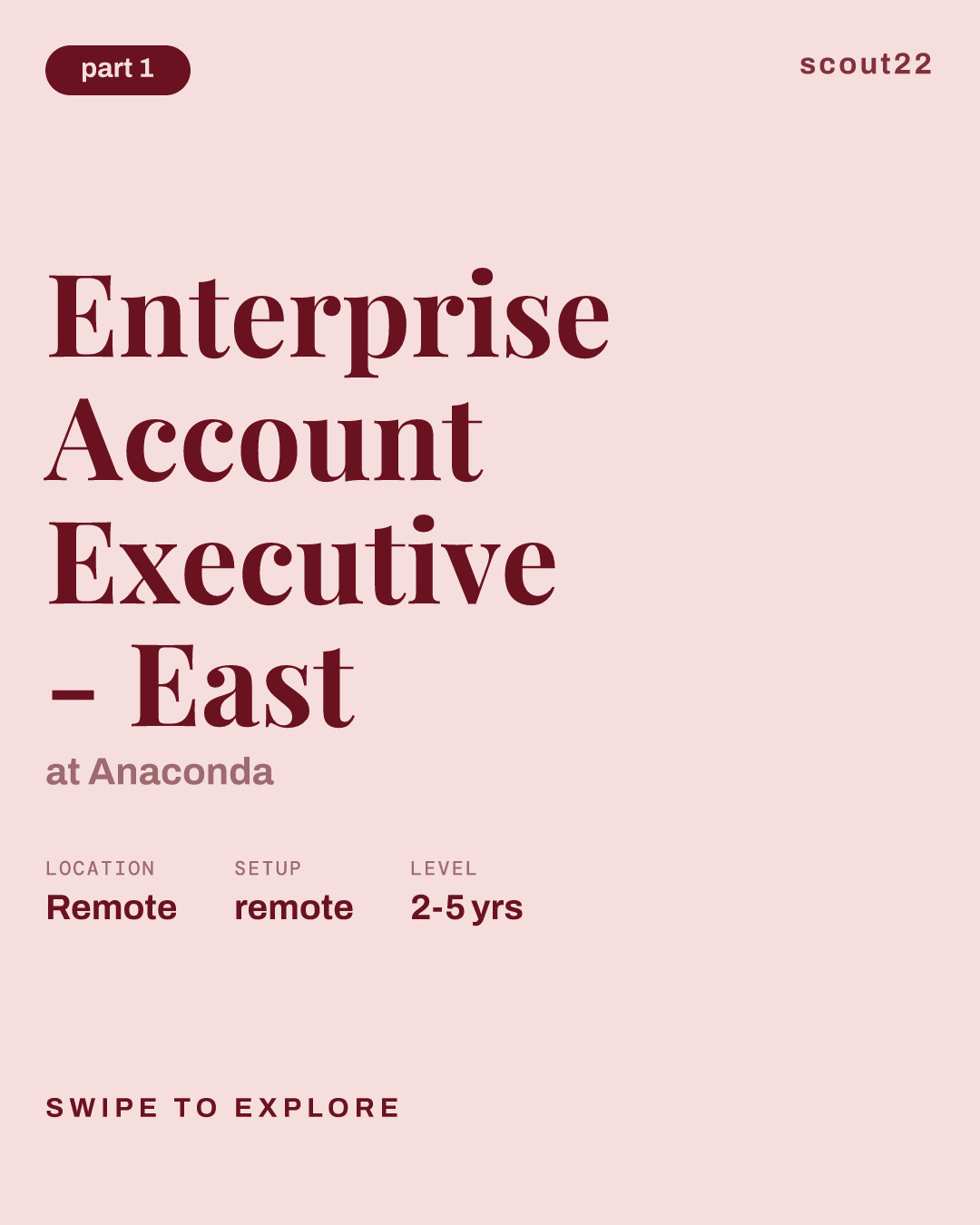Enterprise Account Executive - East at Anaconda