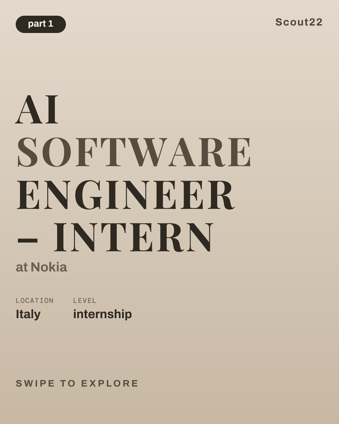 AI Software Engineer – Intern at Nokia