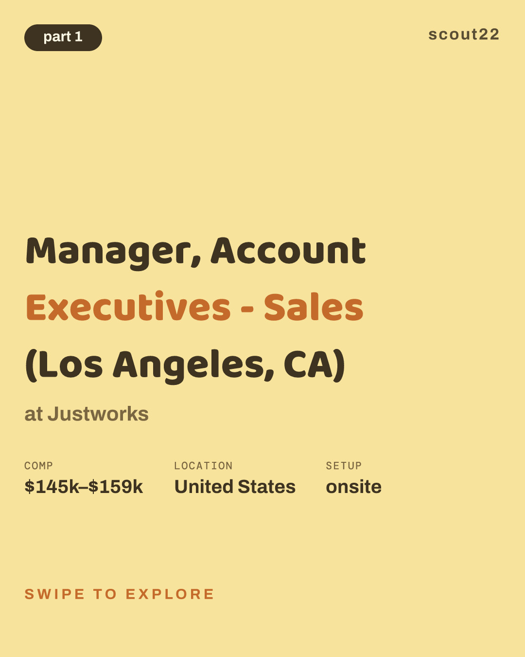 Manager, Account Executives - Sales (Los Angeles, CA) at Justworks