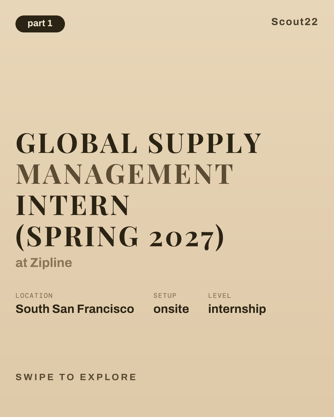 Global Supply Management Intern (Spring 2027) at Zipline