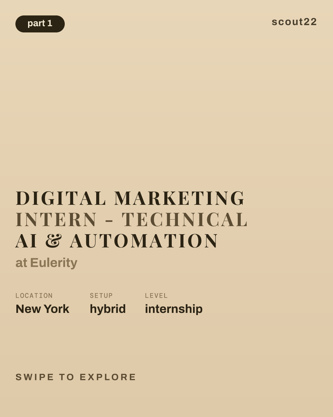 Digital Marketing Intern - Technical AI & Automation at Eulerity