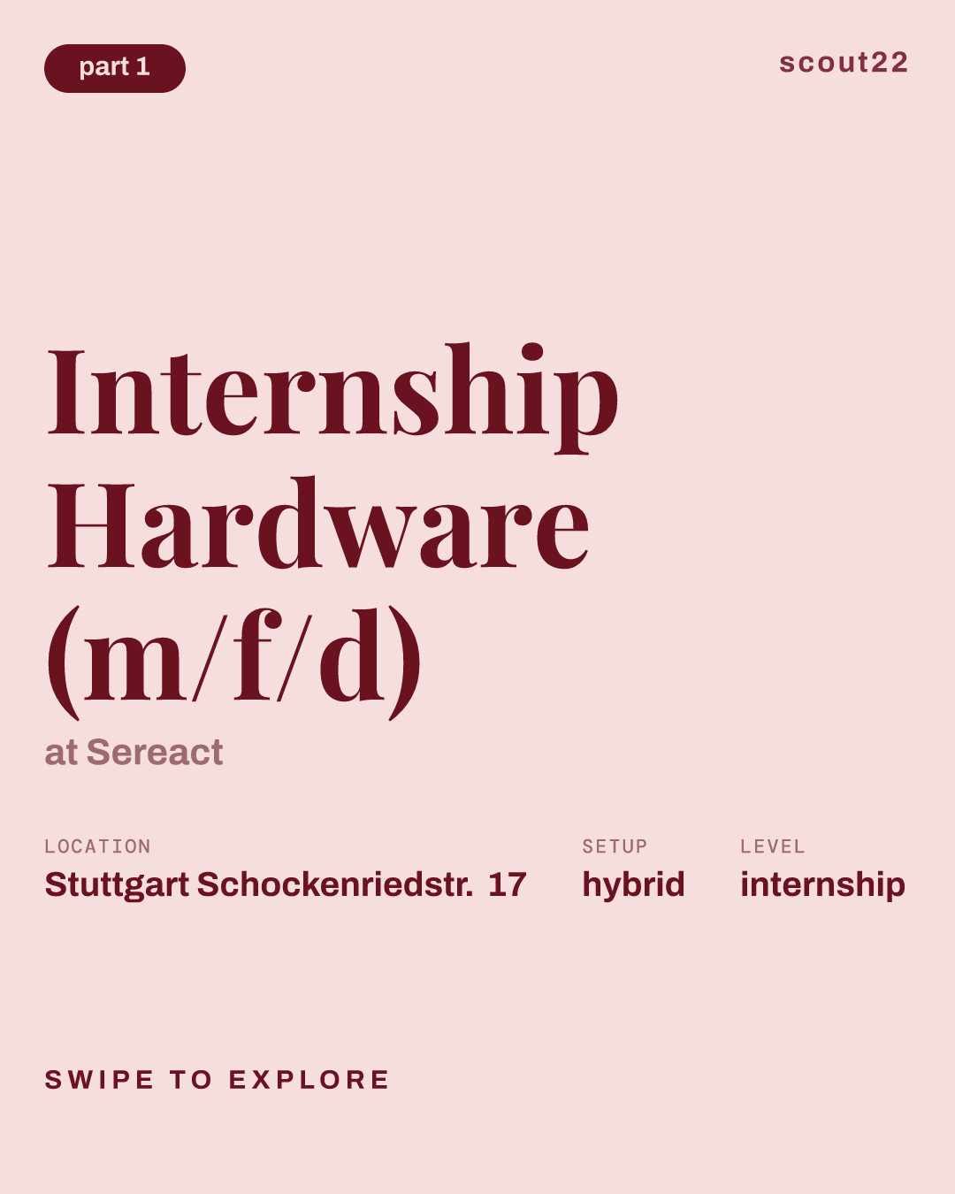 Internship Hardware (m/f/d) at Sereact