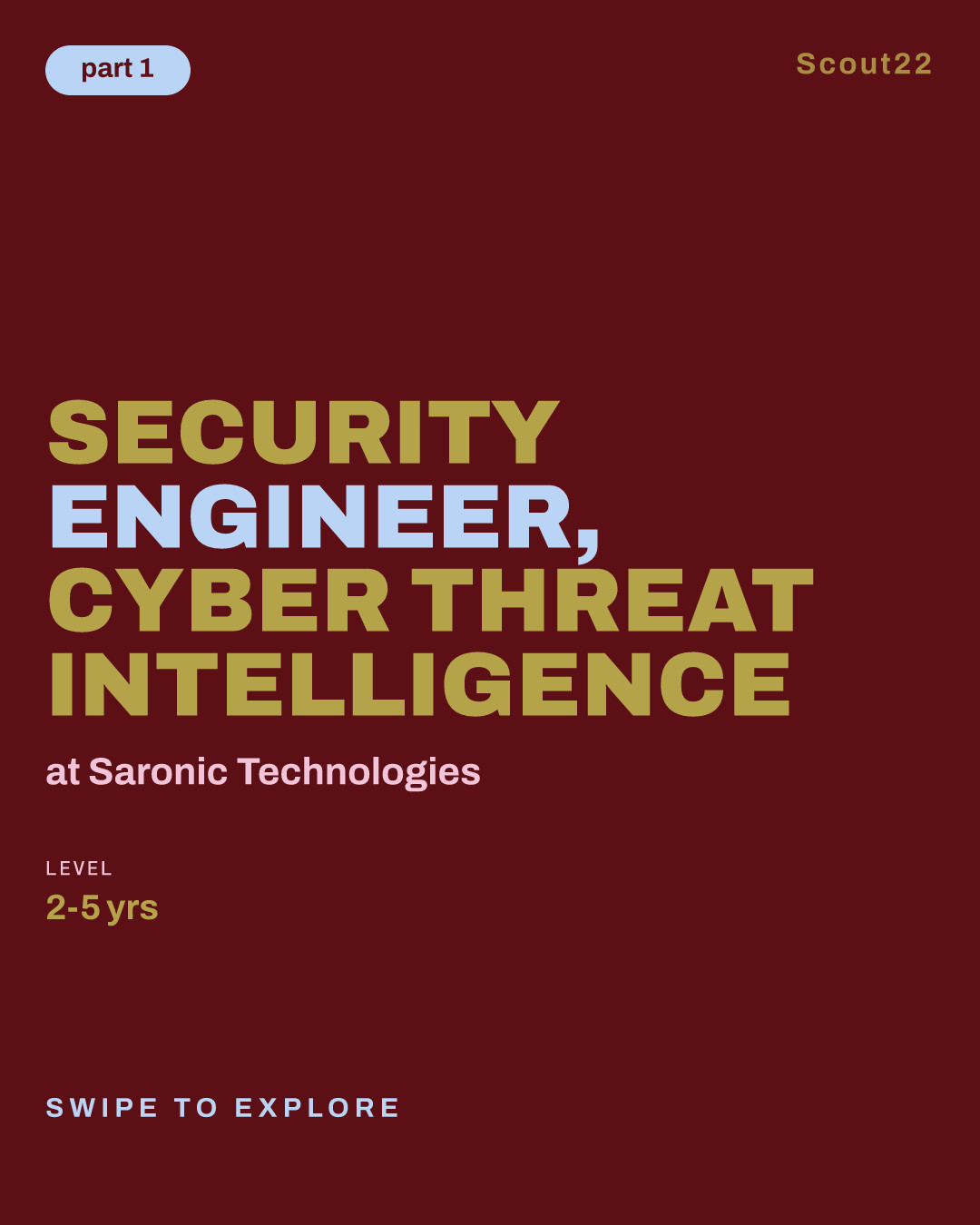 Security Engineer, Cyber Threat Intelligence at Saronic Technologies