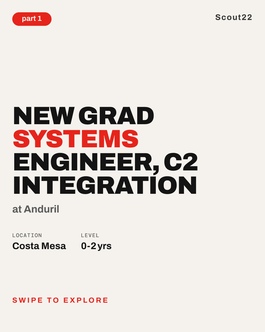 New Grad Systems Engineer, C2 Integration at Anduril