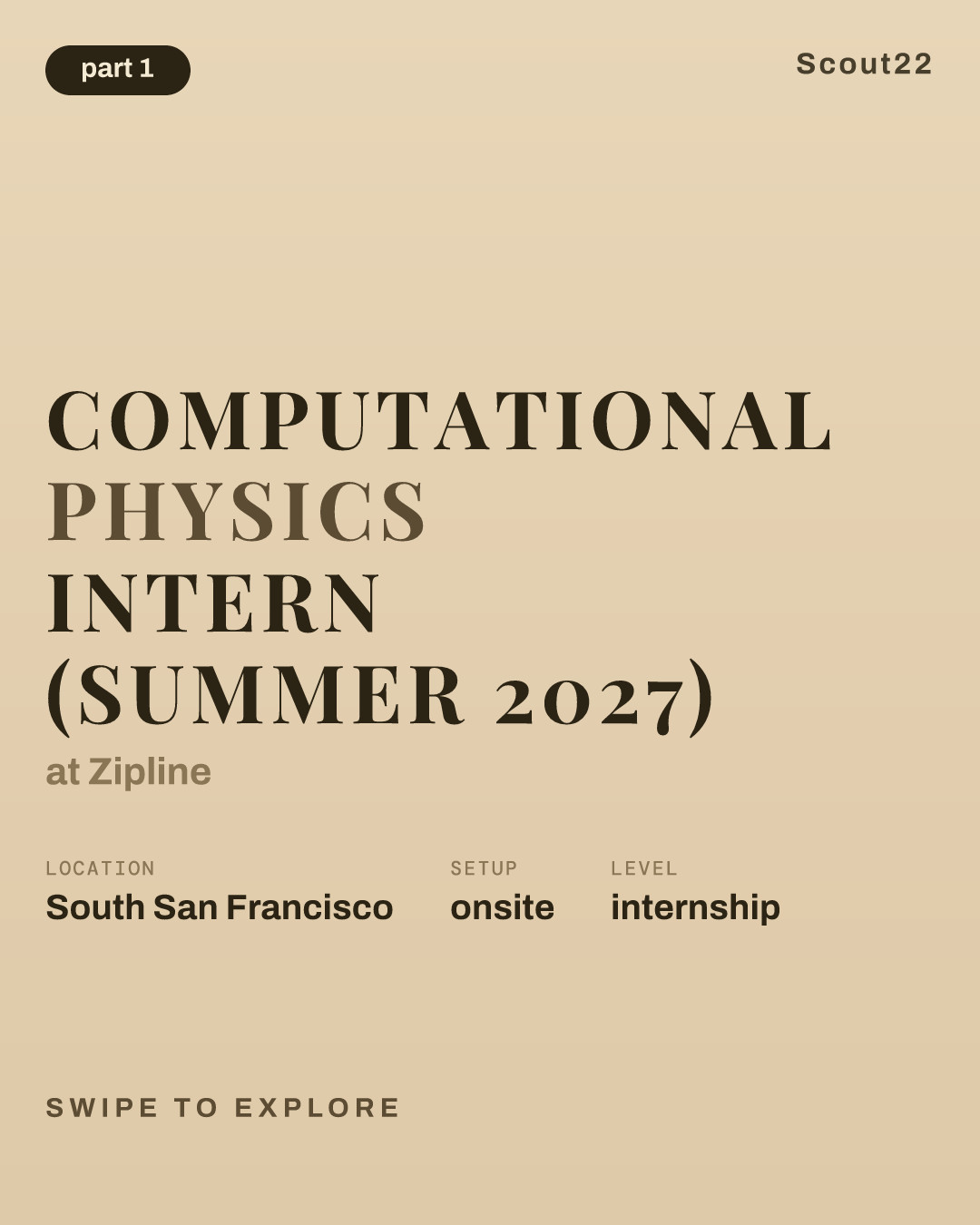 Computational Physics Intern (Summer 2027) at Zipline