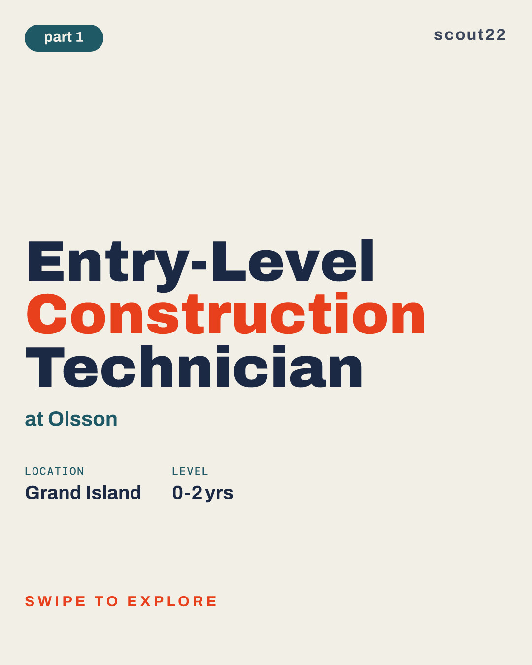 Entry-Level Construction Technician at Olsson