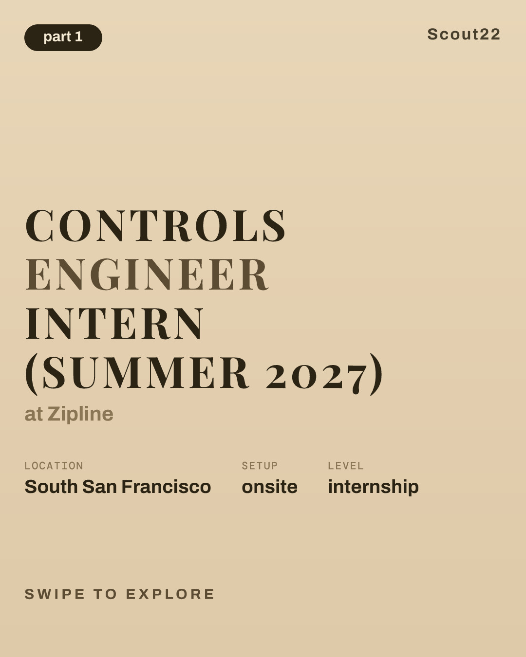 Controls Engineer Intern (Summer 2027) at Zipline