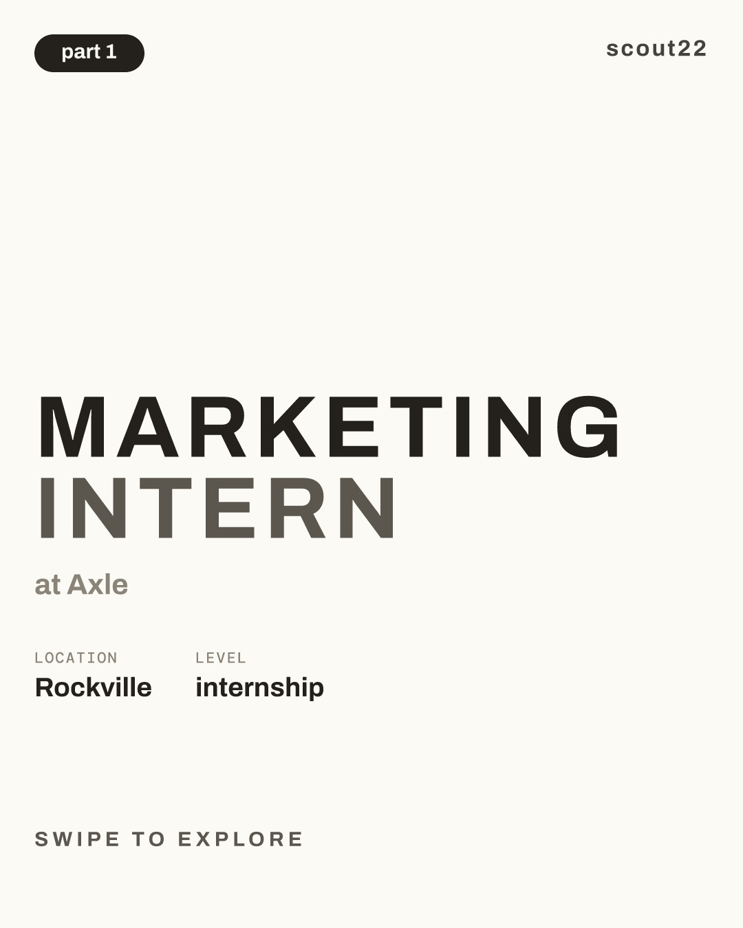 Marketing Intern at Axle
