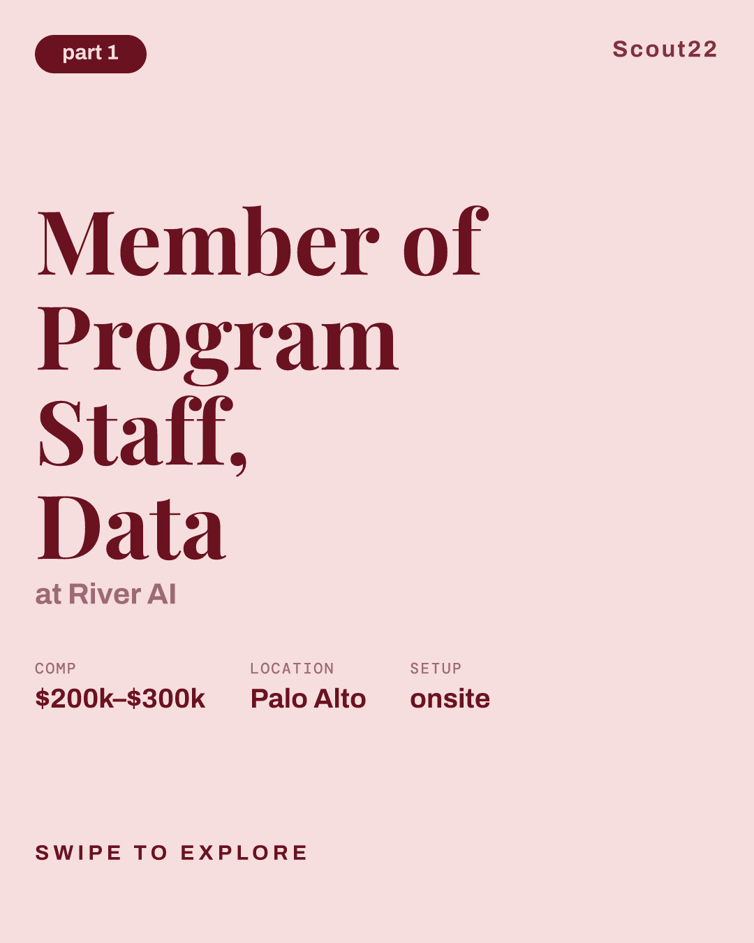 Member of Program Staff, Data at River AI