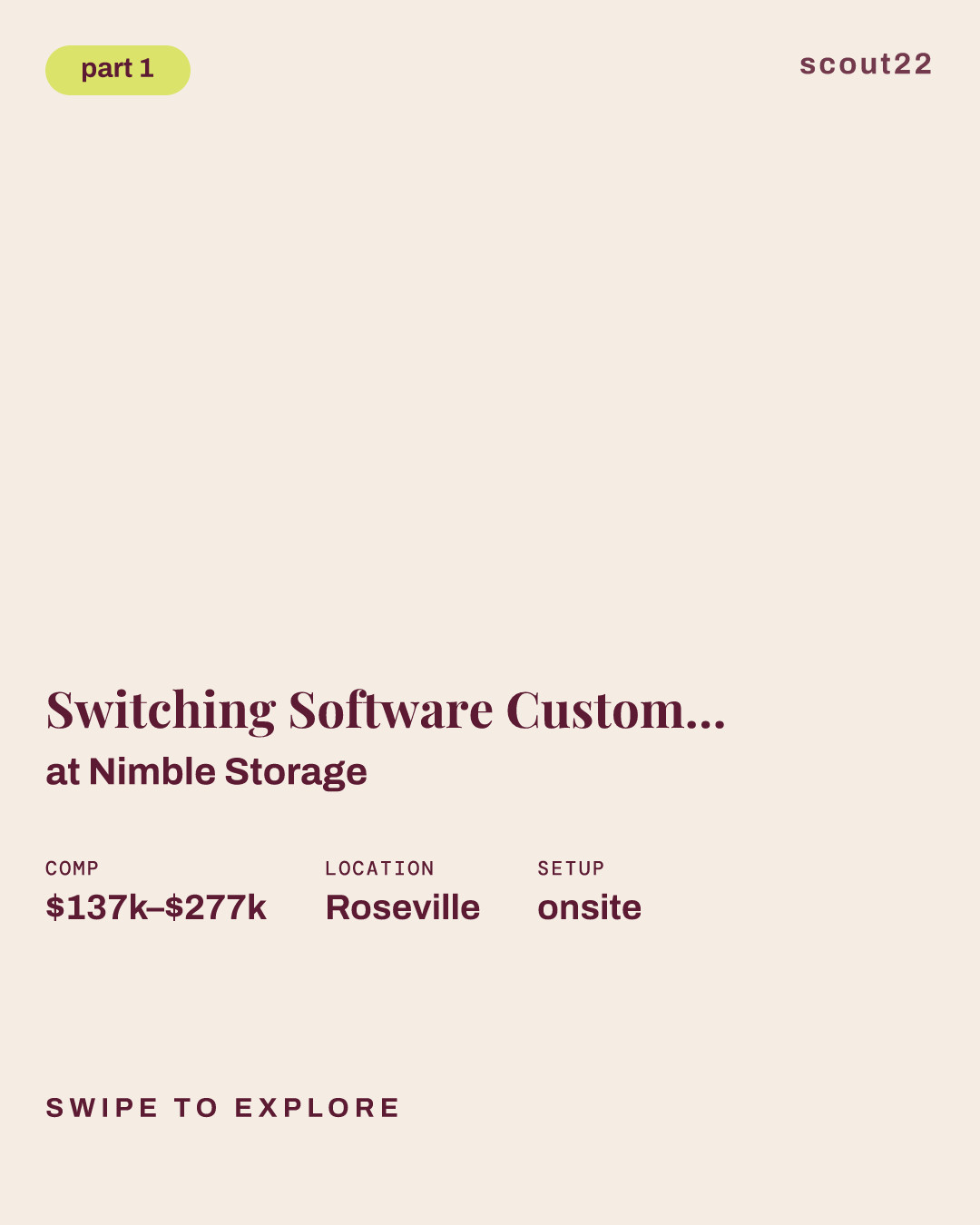 Switching Software Customer Engineering Escalations at Nimble Storage