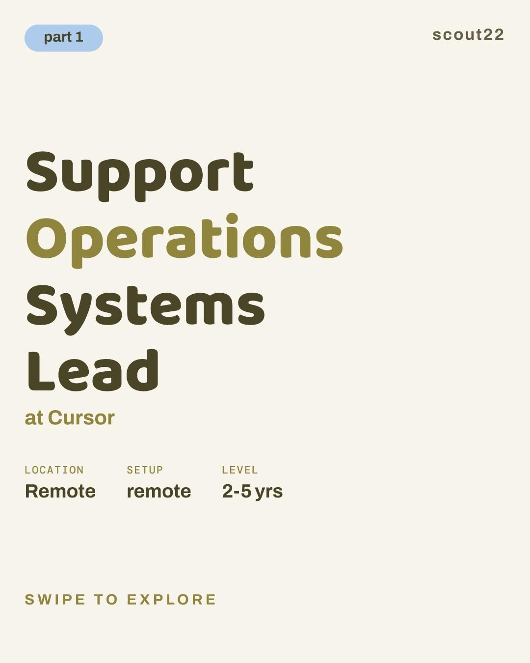 Support Operations Systems Lead at Cursor