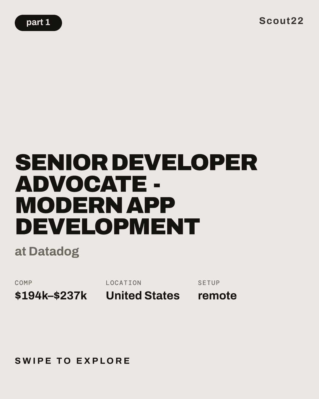 Senior Developer Advocate - Modern App Development at Datadog