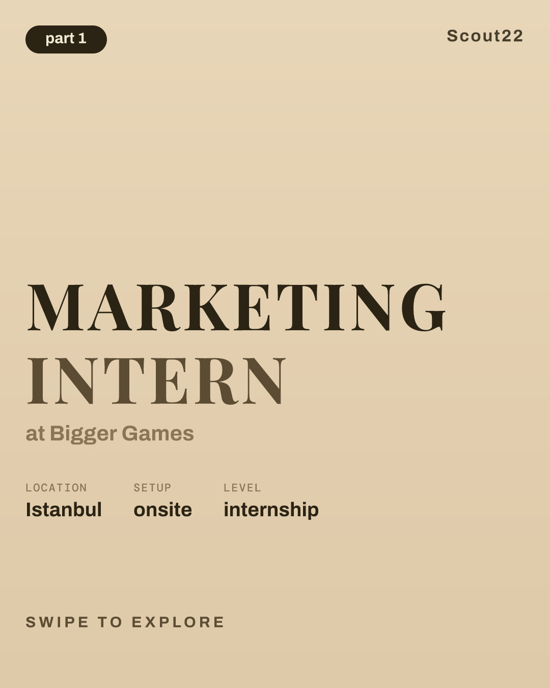 Marketing Intern at Bigger Games
