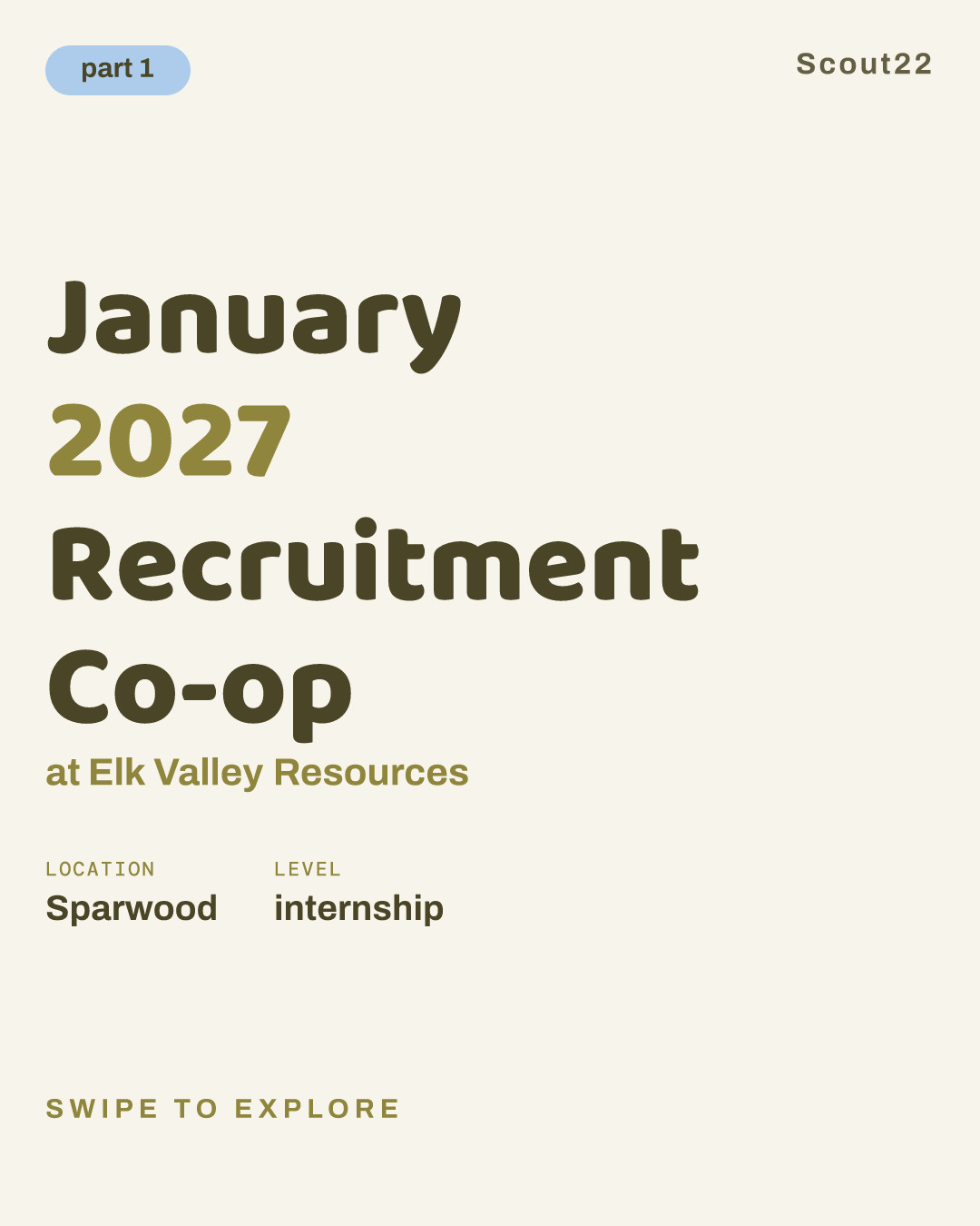 January 2027 Recruitment Co-op at Elk Valley Resources