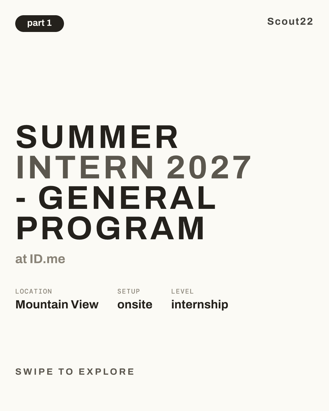 Summer Intern 2027 - General Program at ID.me