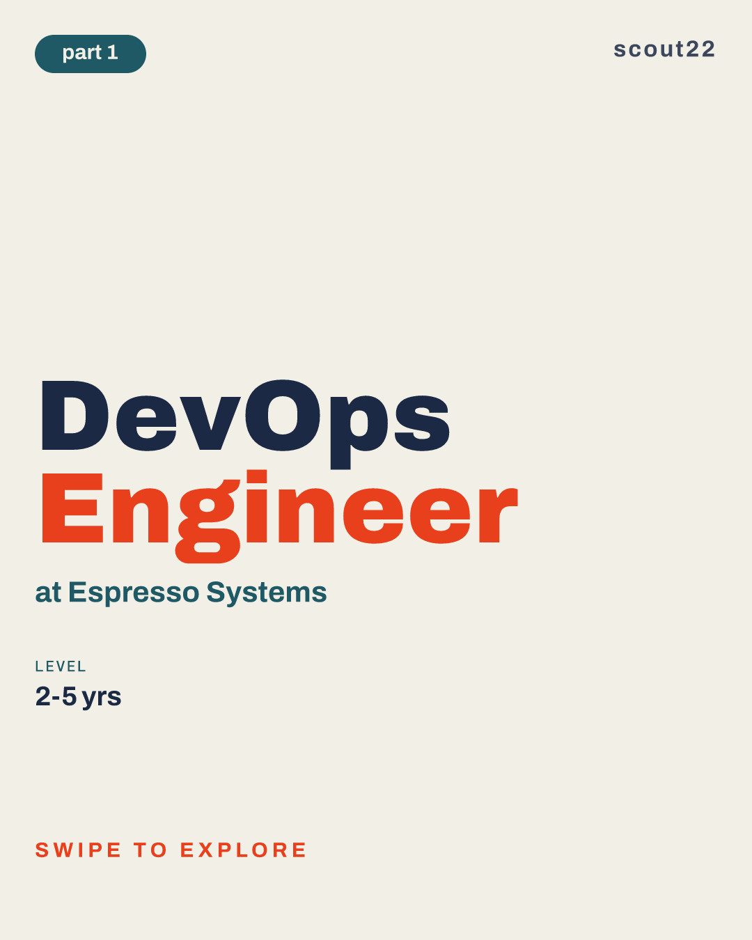 DevOps Engineer at Espresso Systems