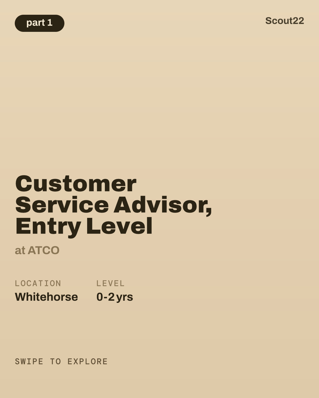 Customer Service Advisor, Entry Level at ATCO