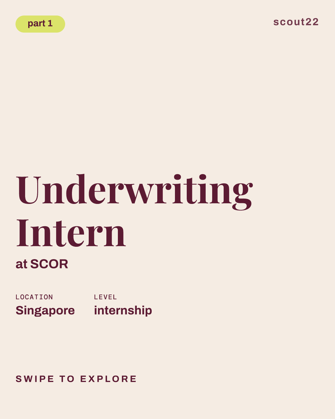 Underwriting Intern at SCOR